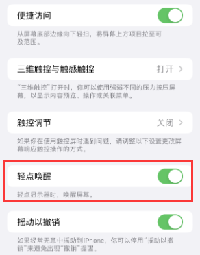 镇安苹果授权维修站分享iPhone轻点无法唤醒怎么办 