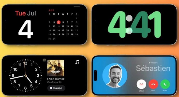 镇安苹果手机维修分享iOS17横屏充电待机显示有什么好处 