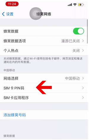 镇安苹果14维修网分享如何给iPhone14的SIM卡设置密码 