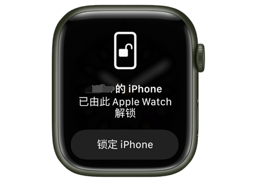 镇安苹果手机维修分享用 AppleWatch 解锁配备面容 ID 的 iPhone方法 