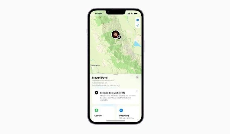 镇安苹果14维修分享iPhone14系列中 FindMy功能通过卫星分享位置方法教程 