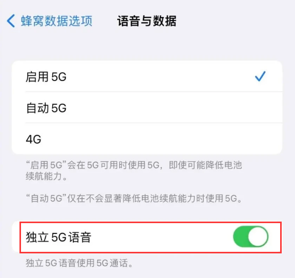 镇安苹果14维修分享iPhone 14 Pro如何开启VoNR 