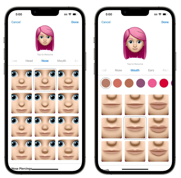 镇安苹果手机维修分享​iOS 16中的拟我表情有了哪些变化和升级 